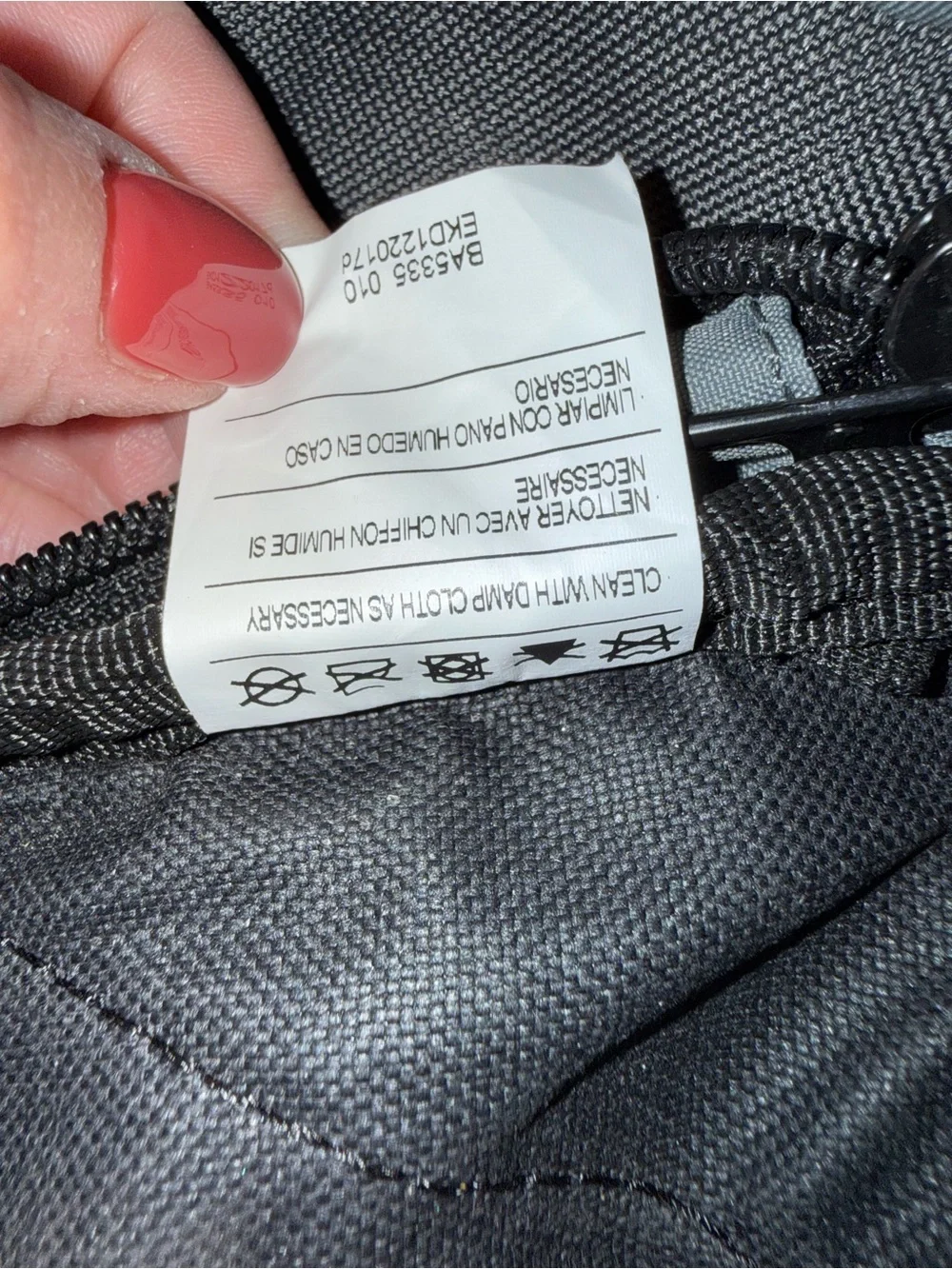 Nike Black Duffel with White Swoosh